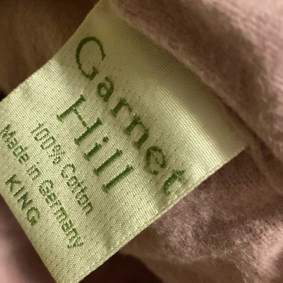 Unused Garnet Hill Soft Flannel King Sized Duvet Cover, Lilac - Picture 2 of 3